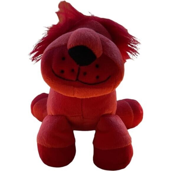 Red Plush Lion Stuffed Animal By Pier 1 Imports - Picture 3 of 7